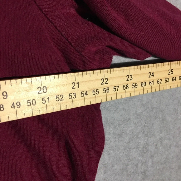 Womens Dress Barn Top Maroon Button Detail Classic Basic Closet Staple Plus Size - Picture 2 of 4
